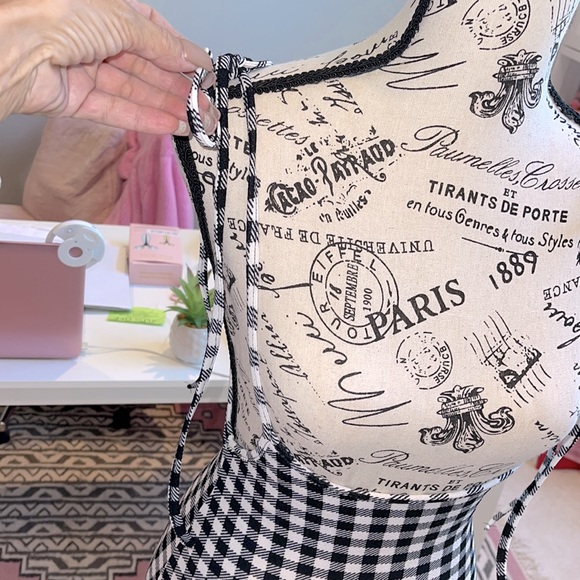 Black and White Checkered Mini Skirt - Picture 5 of 8